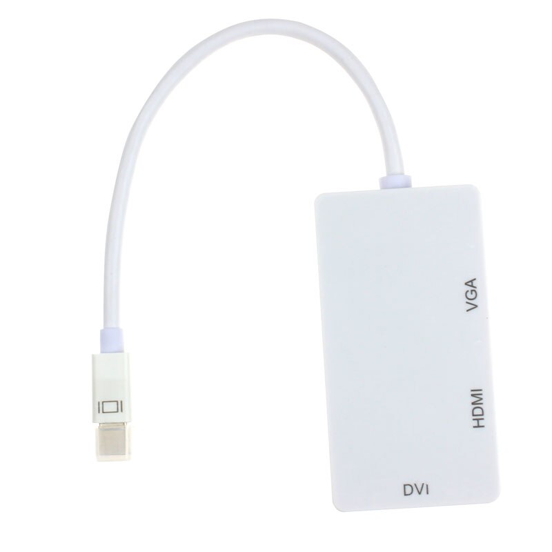 DisplayPort Thunderbolt to DVI VGA HDMI Adapter 3 in1 for MacBook iMac AU04