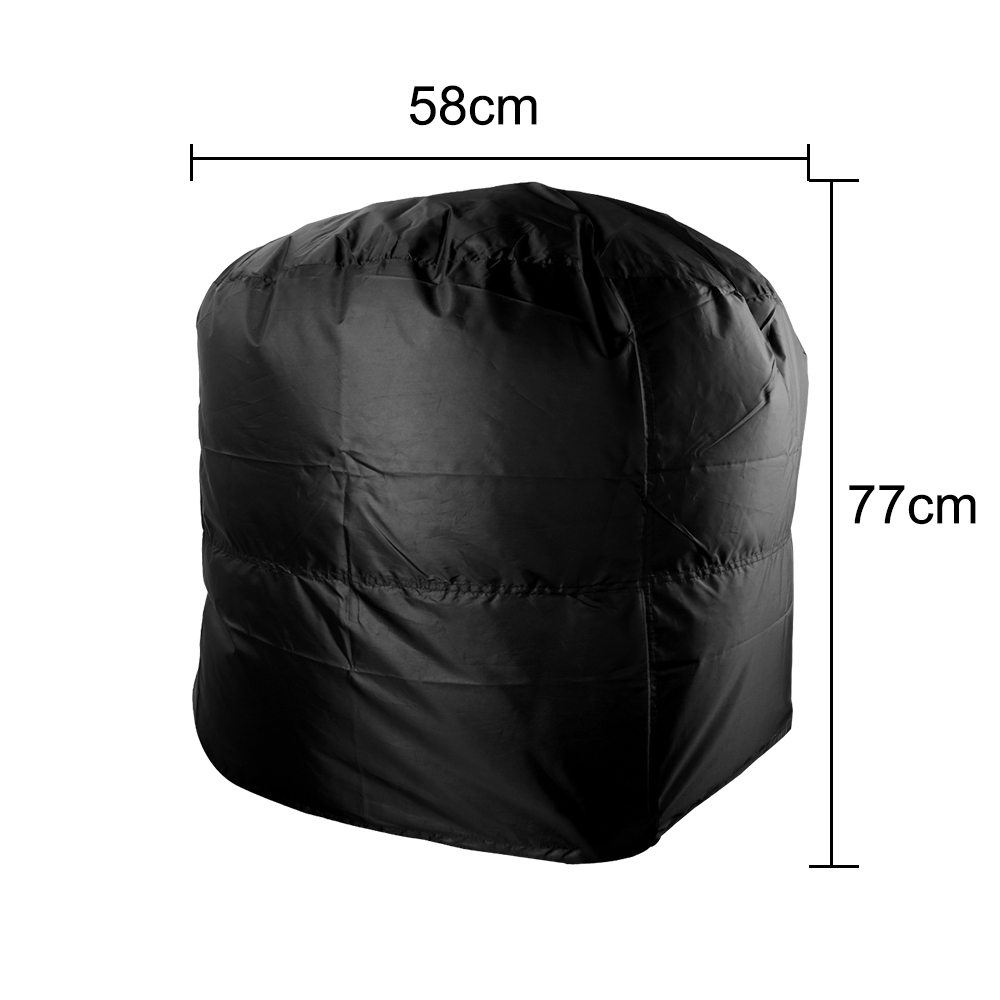 Hoomin 77x5 8cm/80x66x100cm acampamento ao ar livre churrasco capa redonda churrasqueira capa grill capa à prova dwaterproof água chuva protetora anti poeira