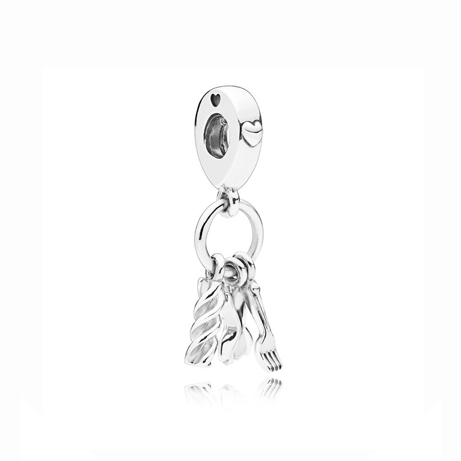 100% s925 held og lykke karper vedhæng flamingo sterling sølv vedhæng damer gør det selv håndlavet armbånd og smykke armbånd: 797435