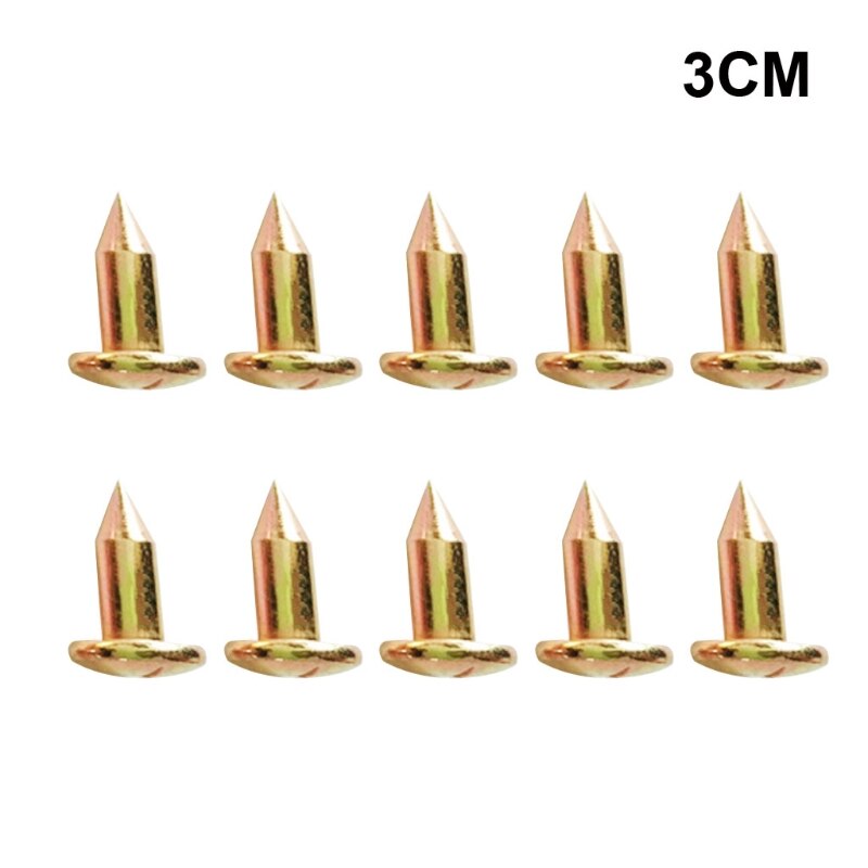 10pcs/set 3/5/7/8/10cm Surveying Steel Nails Survey Marker Cross Measuring Nails Boundary Mark Survey Stakes G8TB: 3