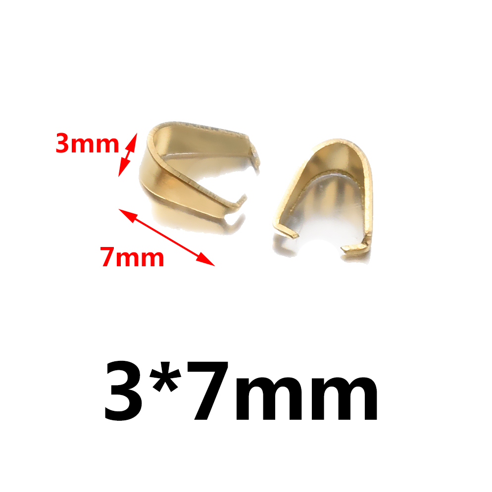 50 Stück Edelstahl-Klemmklammer-Verschluss, BüGel-beenden, Halsketten-Anhänger, Krallenverschlüsse, Melonen-Samen-Schnalle für DIY-Handwerk, Schmuckherstellung: Silber