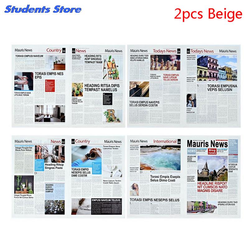 2 stk retro engelsk avis gammel avis blomst indpakningspapir fotorekvisitter kosmetisk bagning mad skydning dekorationsgenstande