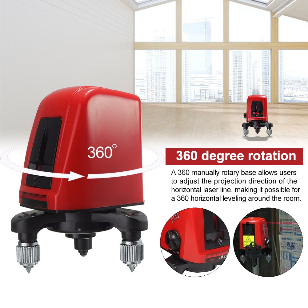 3D Home Horizontal Vertical Cross Line Level 360 Rotary Picture Hanging Green Beam For Ceiling Tile Self Balancing Construction