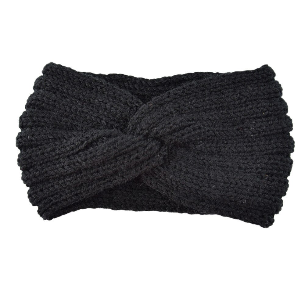 Winter Warmer Oor Gebreide Hoofdband Tulband Voor Lady Vrouwen Gehaakte Boog Brede Stretch Haarband Band Headwrap Haaraccessoires: A