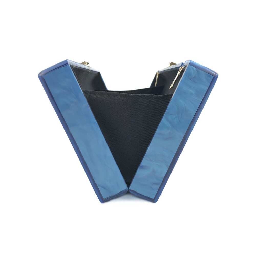 Neue blau perle mond sterne landschaft acryl abend tasche universe muster kupplung geldbörse luxus frauen party hardbox handtasche