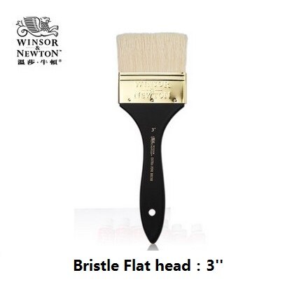 WINSOR&NEWTON Bristle Extra fine brush Oil and Acrylic painter artist special Paint Brush: Flat head   3