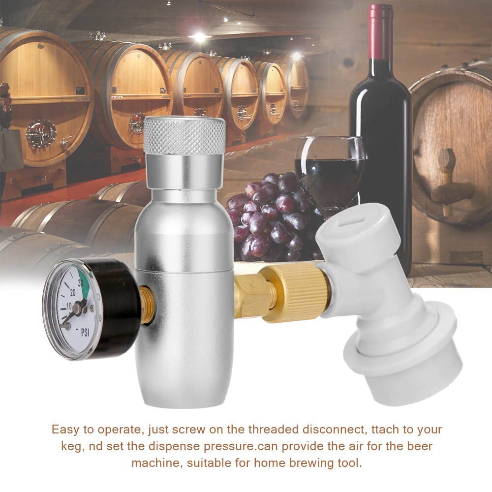 Reduceerventiel Gereglementeerde CO2 Charger Thuis Brouwen Bier Drinken Tool Met Bal slot Bier Accessoire