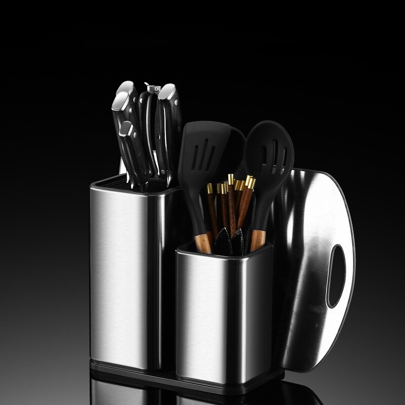 304 Stainless Steel Knife Holder Chopsticks Cage Integrated Kitchen Supplies Household Knife Storage Kitchenware Rack