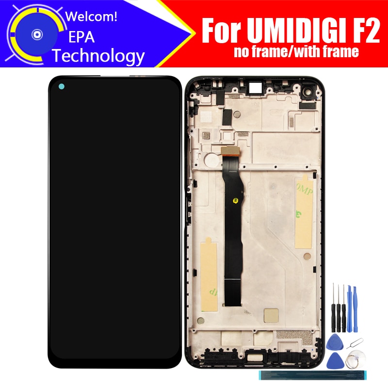 UMIDIGI F2 LCD Display+Touch Screen Digitizer 100% Original Tested LCD Screen Glass Panel For UMIDIGI F2+tools+ Adhesive