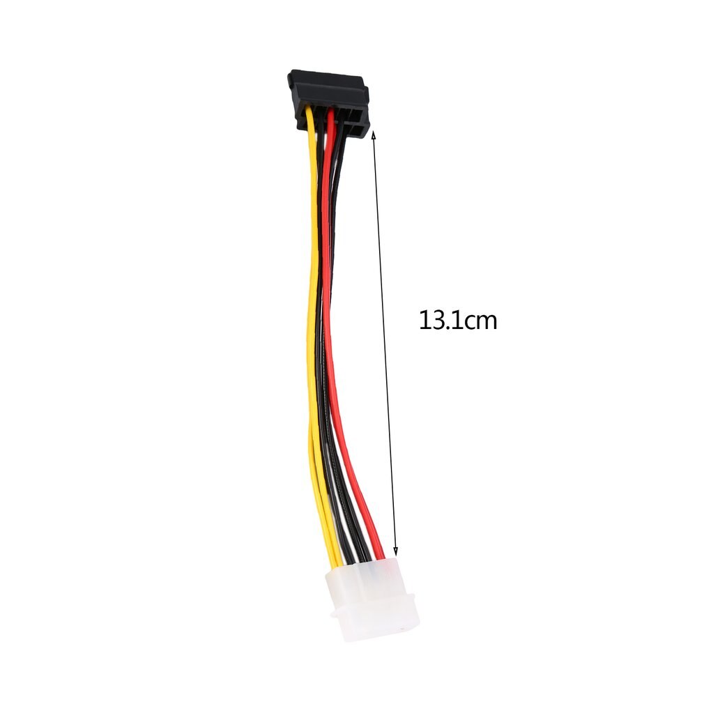 4 Pin Ide Molex Naar 2 Van 15 Pin Serial Ata Sata Hdd Power Adapter Cable Lichtgewicht Y Splitter Dual hard Drive Kabel