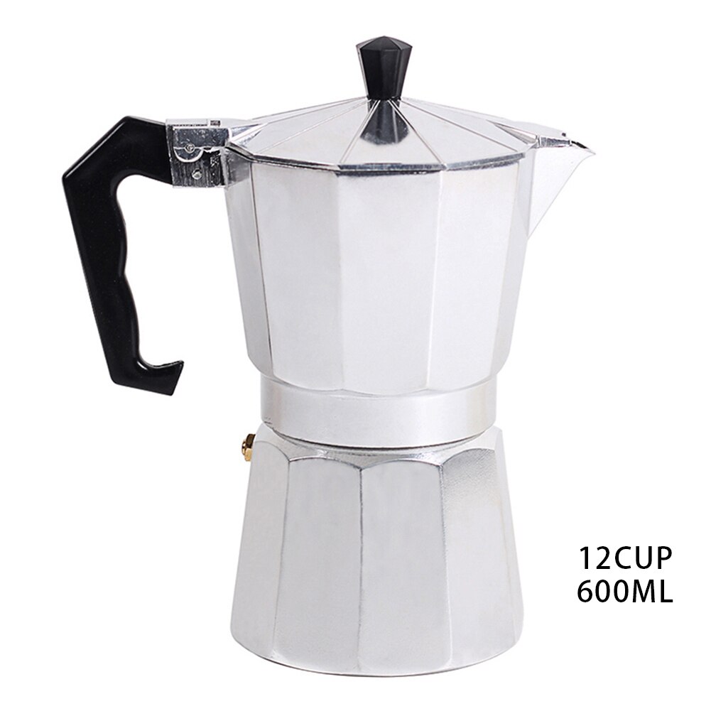 Alumiiniset kahvinkeittimet italialainen mokkapannu espressokahvikone espressokahvikone perkolaattori liesitaso kahvinkeitin 50/150/300/450/600ml: 600ml