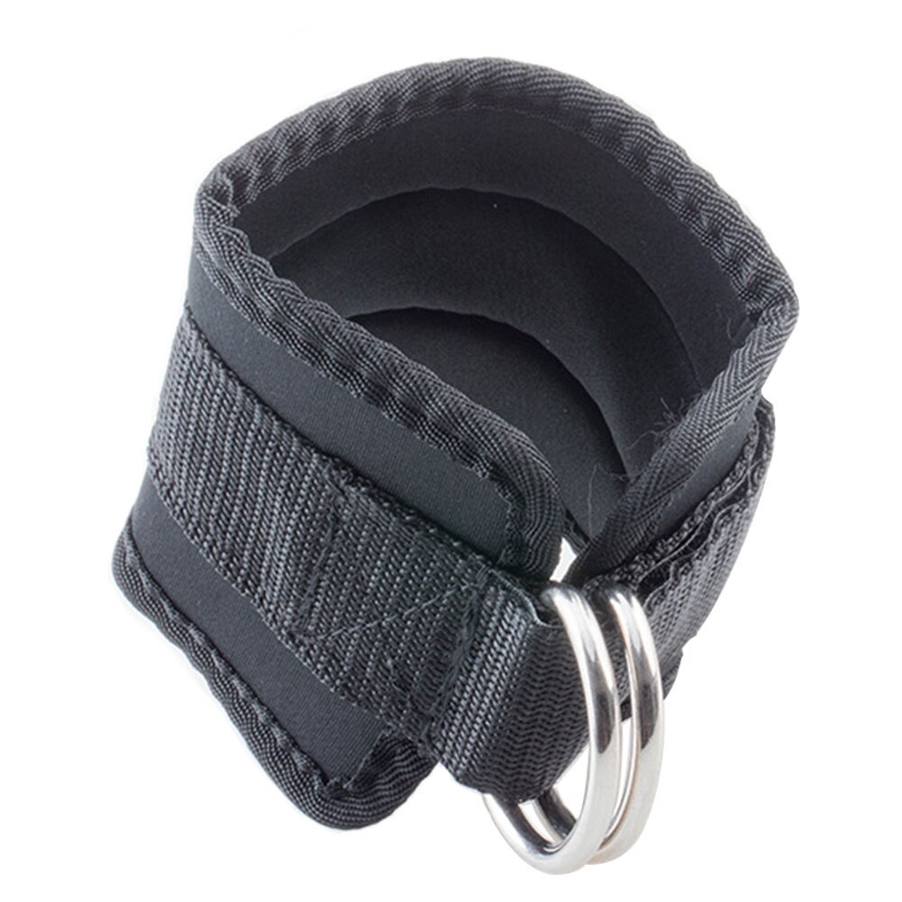 Double D-ring Ankle Cuff Straps 1 Pair Fitness Exercise Strap Adjustable Leg Weight Wrist Belt Home Gym Training Equipment