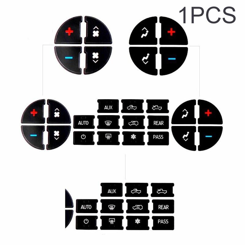 Interior Button Stickers Inner Repair Decal A/C For Chevrolet GMC Tahoe