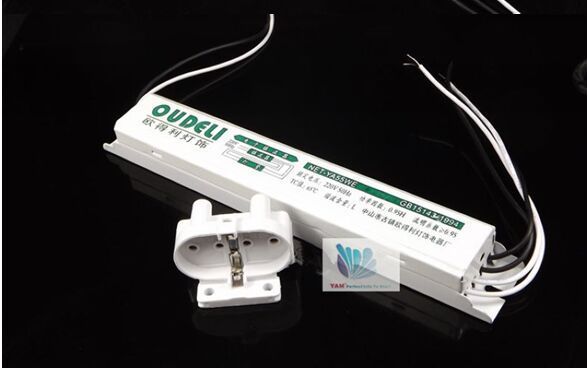 T8 AC220V 50/60HZ 24W Electronic ballast for Fluorescent Lamps H Tube Mirror Lamp with Lamp Socket