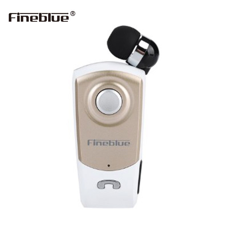 FineBlue F960 Mini Bluetooth Earbuds - Wireless Noise Cancelling Headset with Vibration for Mobile Calls: F960-GD-NOBOX