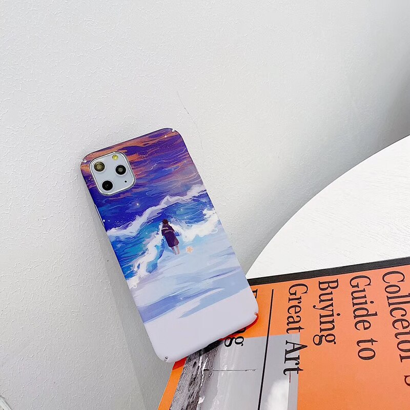 Harde pc-telefondeksler til xiaomi  a2 6 6x 8 lite 9 se Merk 3 hav bølger matt deksel til redmi Merk 7 Merk 8 pro  k20 k30 deksler