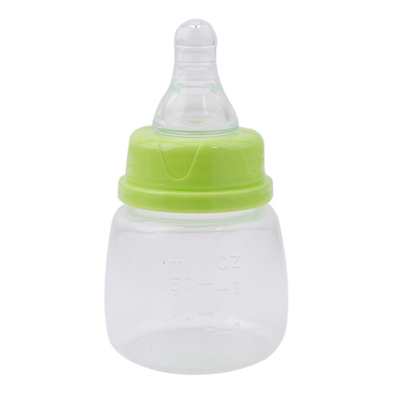 60ml baby mælk flaske udendørs rejse juice osv ammende baby naturligt vand afslappet vand fast nyfødt fodring: Grøn