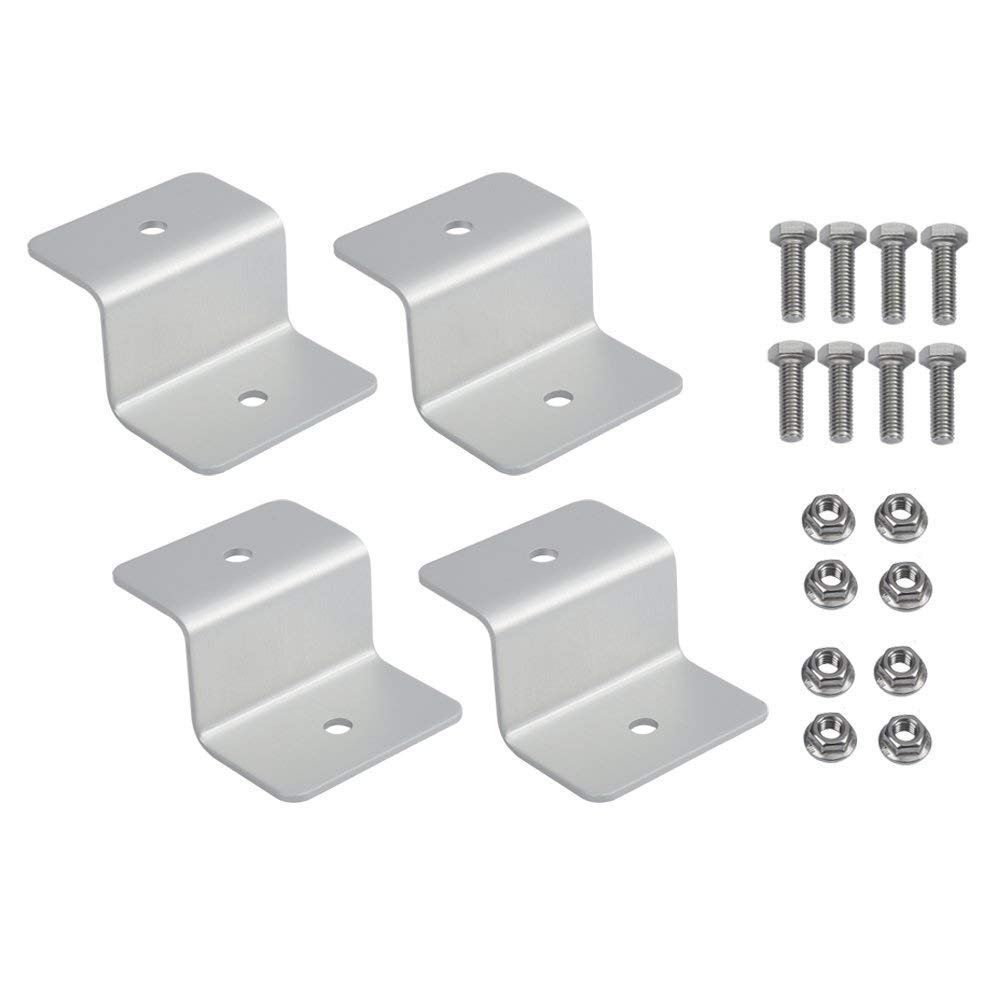 4pcs/set Metal Solar Panel Mounting Bracket Set Z-shaped Aluminum Roof Bracket Carvan Solar System installation accessories