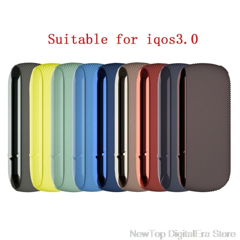 14 Kleuren Fijne Twill Zachte Siliconen Side Cover Duurzaam Volledige Beschermhoes Zakje Tas Voor Iqos 3.0 S12 20