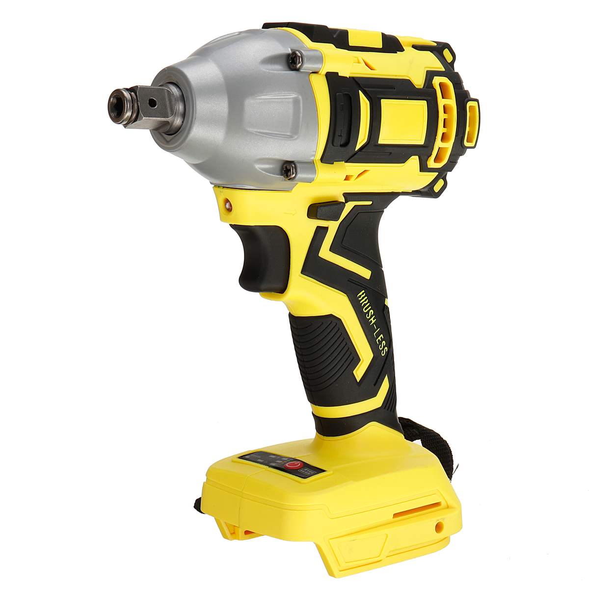 18V 588Nm Electric Brushless Impact Wrench Cordless for Makita Battery Rechargeable 1/2 Socket Wrench Handheld Power Tool: Yellow