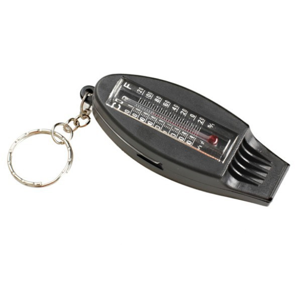Versatile 4IN1 Compass Thermometer Whistle Magnifier Judge Whistle Survival Emergency Tools Loud Whistle For School Sports