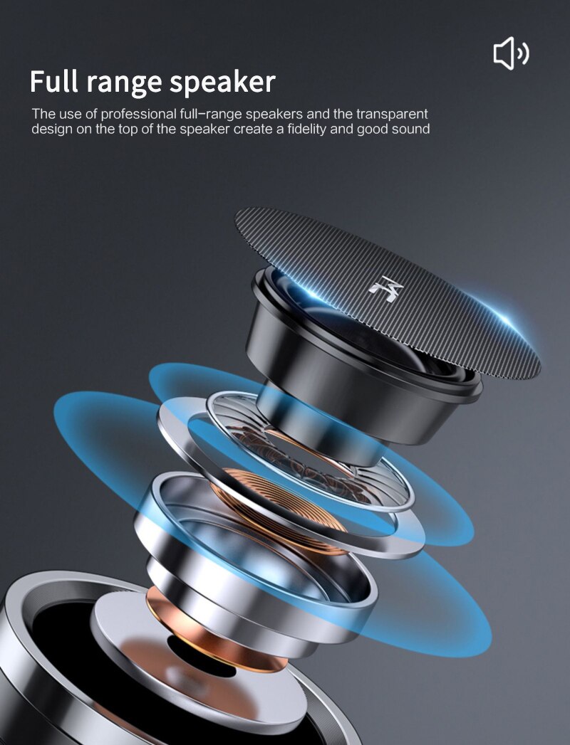 Outdoor 5.0 Bluetooth Wireless Speaker Portable Bass Stereo Multi-Function Outdoor Sport Mp3 Player Music Speaker Support TFCard