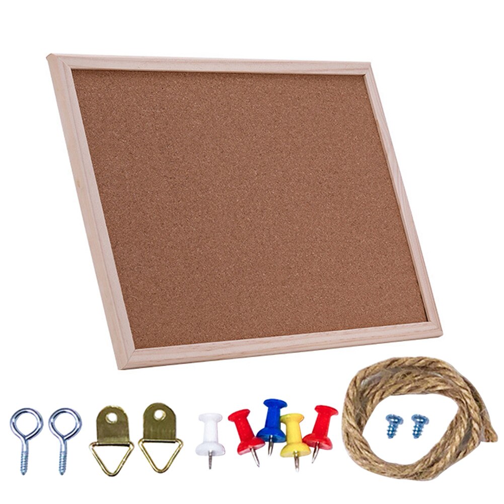 Tablón de corcho con marco para colgar fotos, tablón para colgar fotos, manualidades, decoración del hogar, aula, mensajes, pared, guardería, Oficina