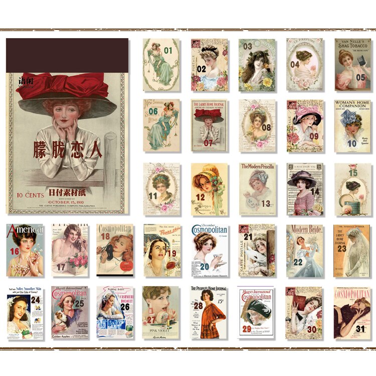 Vanyi 12 designs samling år bokstav fyrkantig diy hangtag scrapbooking/korttillverkning/journalföringsprojekt med hålkort: 7