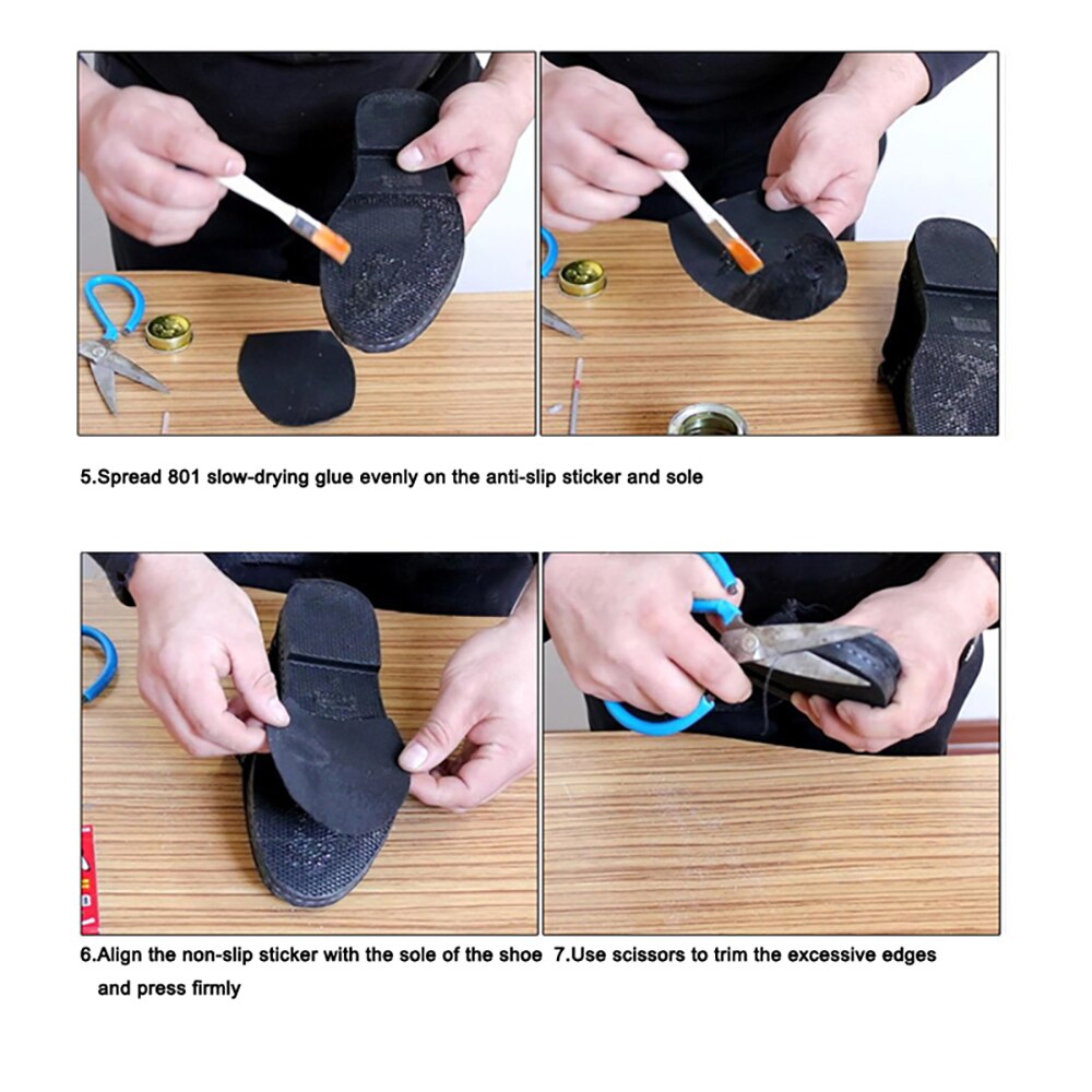 Rubber Shoe Soles Repair Patches For Shoe Insole Anti Slip Outsoles Insoles Full Sole Repair Patch Soling Sheet Shoes Pads