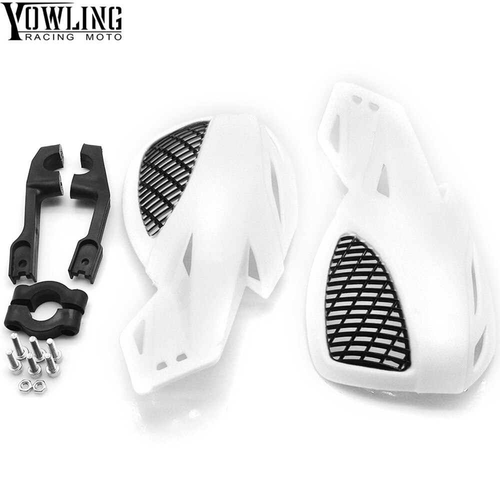 ABS Motorcycle Handguards Scooter Hand Protectors Handvat Cafe Racer voor Honda Yamaha Suzuki ATV Motocross Hand Guard: WHITE