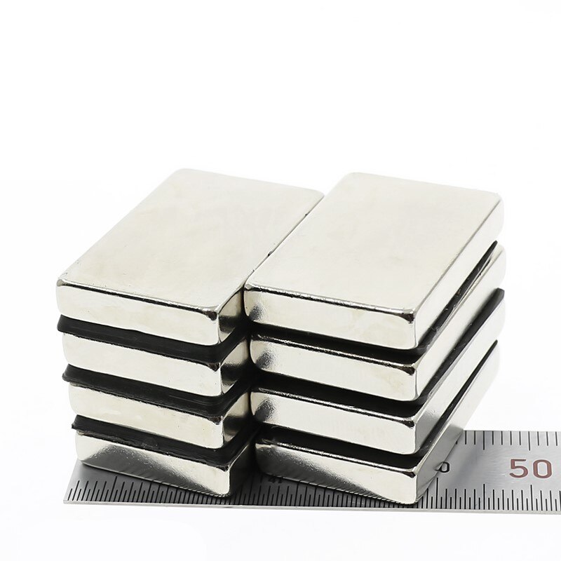 5-20Pcs N52 40X15X4 Mm Super Sterke Vel Zeldzame Aarde Magneet Blok Rechthoekige 40*15*4 Neodymium Magneten 40Mm X 15Mm X 4 Mm