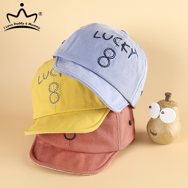 Summer Autumn Baby Cap Letter Number Baby Boy Hat Outdoor Cotton Children Baseball Cap Infant Toddler Peaked Hats