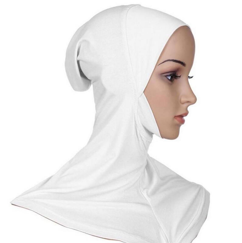 DJGRSTER – couvre-chef Hijab doux et extensible pour Sport musulman, intérieur, sous-écharpe islamique, couvre-chef de Style classique, couverture complète: White