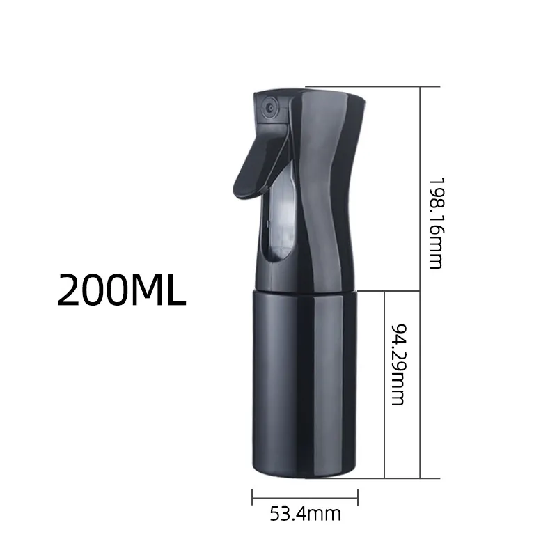 100% Kappers Spuitfles Salon Kapper Mode Haarspray Fles 150Ml Haar Gereedschap Watersproeier Schoonheid Haarverzorging: Black