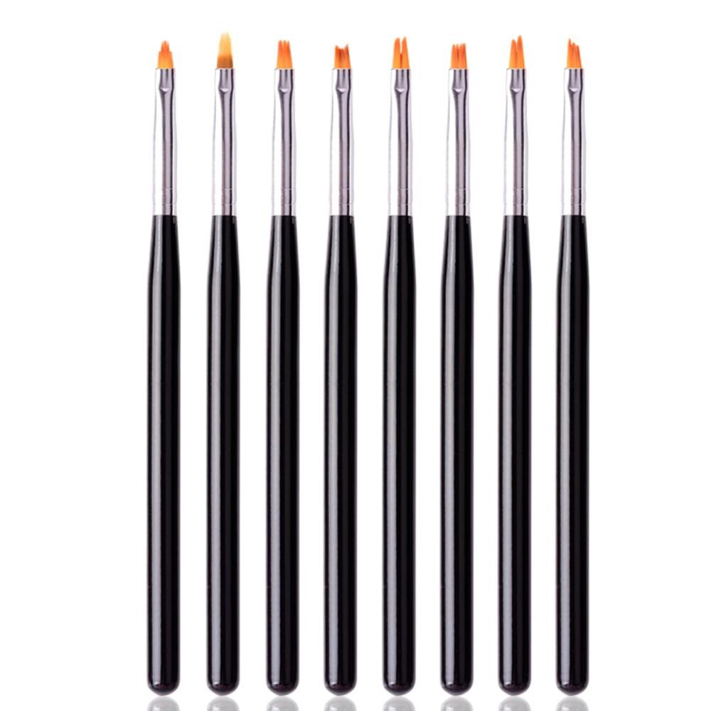 1 pièces strass diamant brosse à ongles Nail Art manucure brosses ensemble ligne fleur stylo pointillage peinture bricolage acrylique brosse à ongles Liner