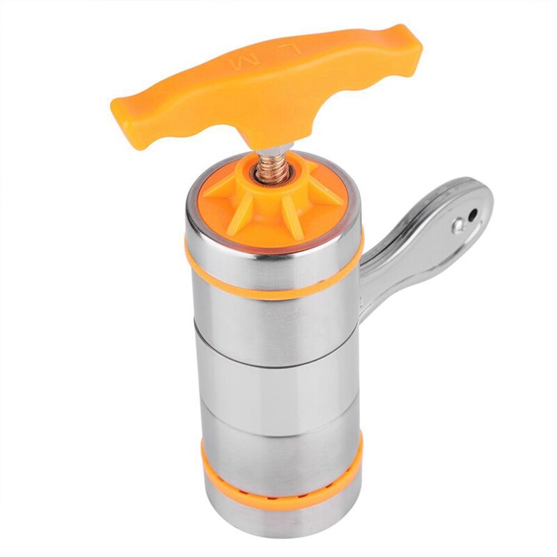 Máquina de prensado de Pasta Manual de acero inoxidable para el hogar con 7 moldes Fabricante de fideos