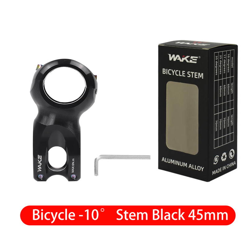 Wake Road Bike Bicycle Accessories Stem Handlebar Stem 31.8mm 10 Degree Aluminum Alloy Lightweight for Cycling Silver Stem: Clear