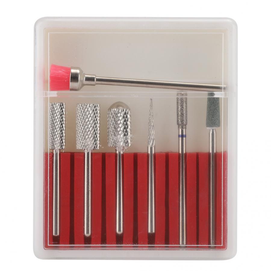 Art des ongles meulage peau morte enlèvement ongles forets ponçage ensemble de polissage: -04