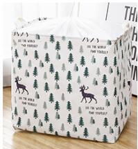 Fabric Folding Storage Basket Laundry Box Rectangle Tightable Organizer Clothes Underwear Toy Quilt Large: 2