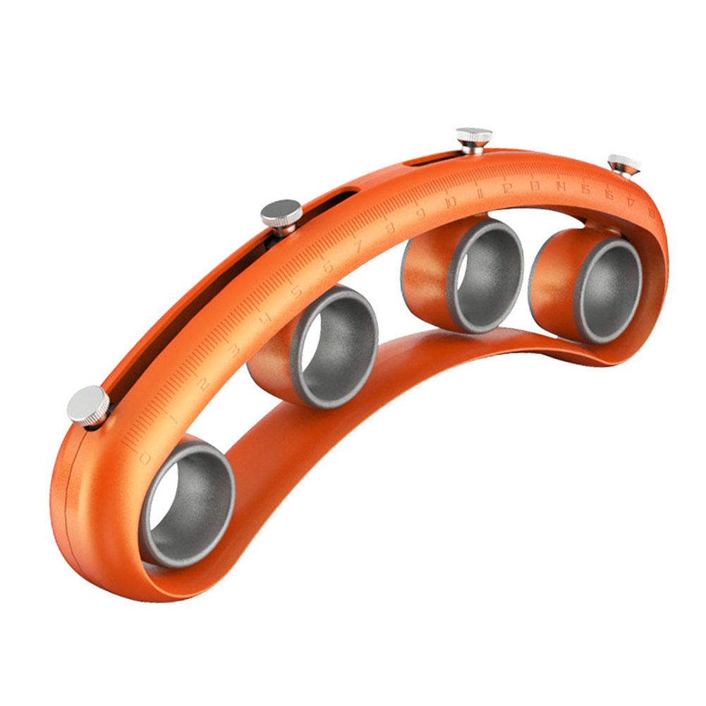Guitar Finger Expansion Finger Sleeve Finger Force Span Practing Trainer Tool Musical Instrument Accessories Auxiliary Exerciser: Orange