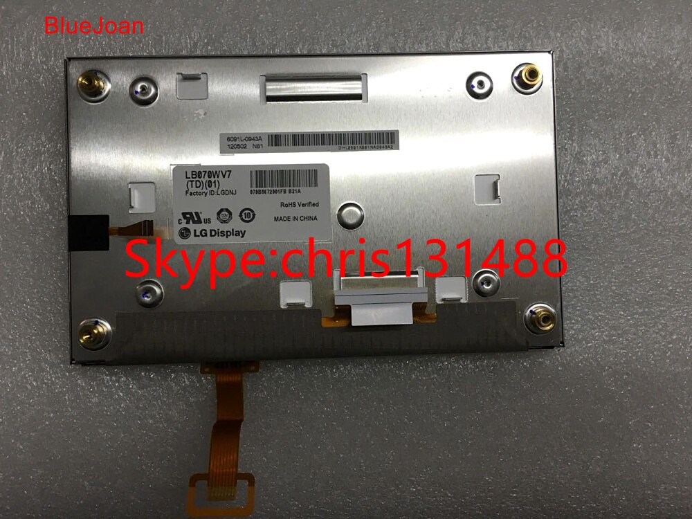 L & G 7 "lcd-scherm LB070WV7 (TL) (01) LB070WV7-TL01 met touch panel voor Kia Hyundai Auto GPS navi LCD modules