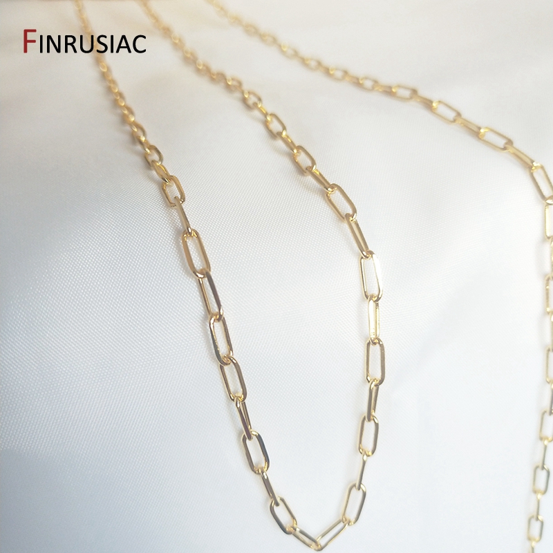 0.5m/1m Multi Types Chain For Jewelry Making Loose Chain Handmade DIY Bracelets Necklace Earrings Material: M / Champagne