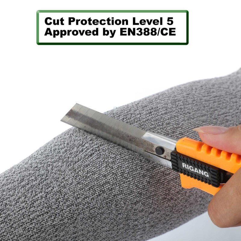 Outdoor Work Safety Arm Sleeve Guard Knife Proof Cut-Resistant Gloves（）