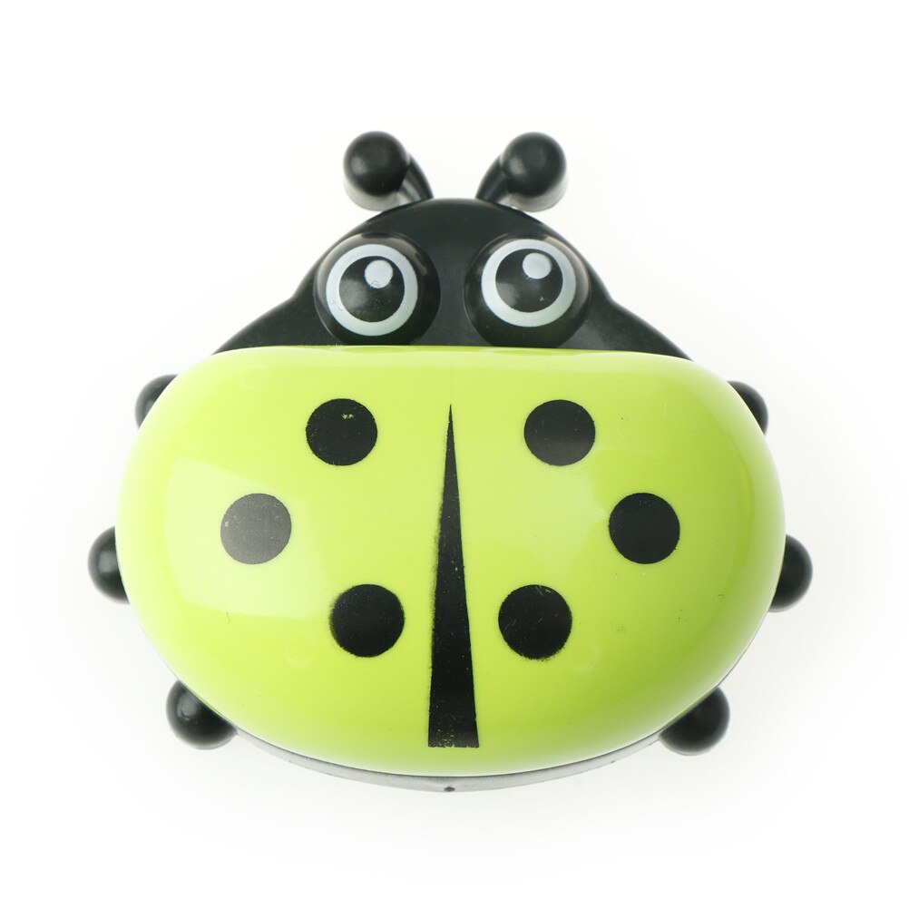 1Pcs Plastic Lieveheersbeestje Zeepkist Leuke Cartoon Reizen Zeepbakje Organizer Kids Badkamer Zeep Houder Met Cover Voor Kinderen: green
