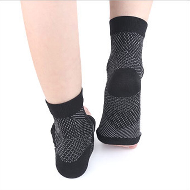 Chaussettes de Compression de fasciite plantaire pour femmes et hommes, 2 paires, manchon de cheville, fournit un soutien de la voûte plantaire, soulagement de la douleur au talon
