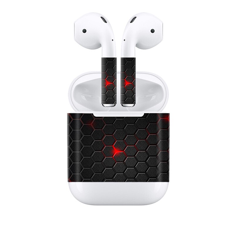 For Apple AirPods 2 Earphone Sticker Earbuds DIY Personality Decal Vinyl Camouflage Skin Wireless Charging Box Sticker: 923