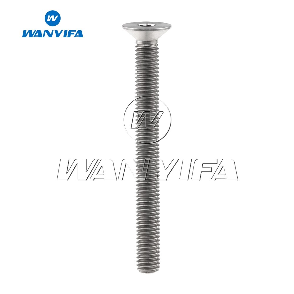 Titanium Bolt M8X15 20 25 30 35 40 45 50 60 65 80mm Countersunk Head for Bicycle Brake Cycling Motorcycle Modification Screw
