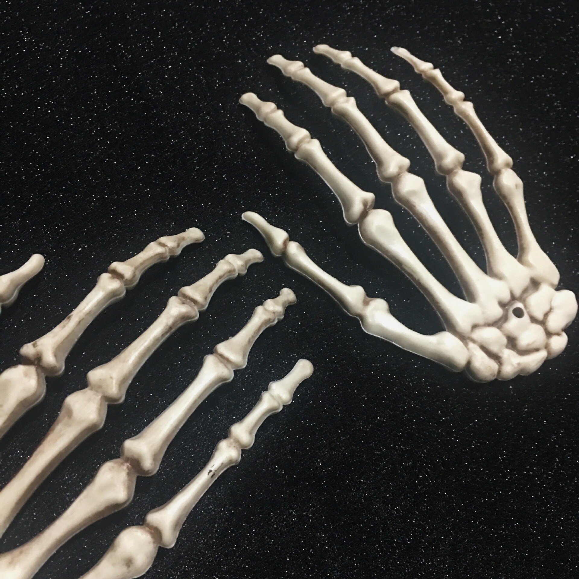 Hairpin Hair Accessories Goth Skeleton Hand Hairpin Earings Dark Halloween Cosplay Devil Goth