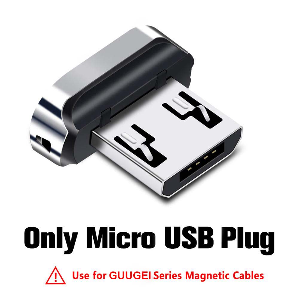 GUUGEI Magnetische Kabel Stecker Fall Micro USB Typ C Portable Storage Box Magnet Anschluss Kopf Tipps Container Kugel Stecker Fall: Micro USB Plug