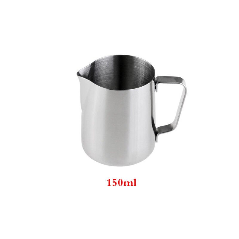 1pcs Stainless Steel Coffee Cup Mug Cappuccino Cream Milk Foam Cafe Thermo Latte Art Pull Flower Cup Milk Frothing Jug: 150ml